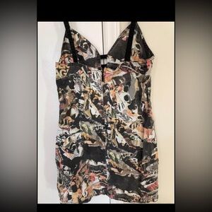 Artsy collage dress! Perfect for a night out, stretchy material